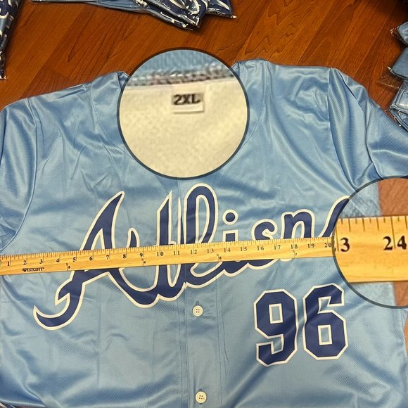 ATLiens Outkast Andre 3k Atlanta Braves Powder Blue Jersey FULLY SUBLIMATED - Picture 15 of 15